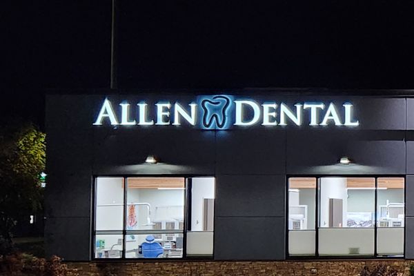 Face Lit Channel Letters with Halo Lit Logo